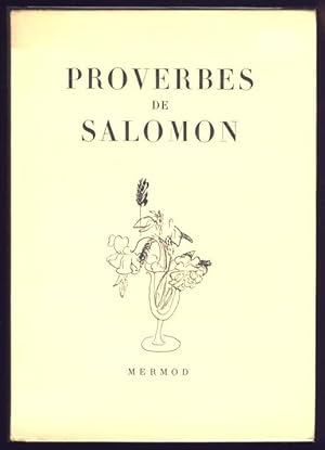 Proverbes de Salomon. Version A. Crampon.