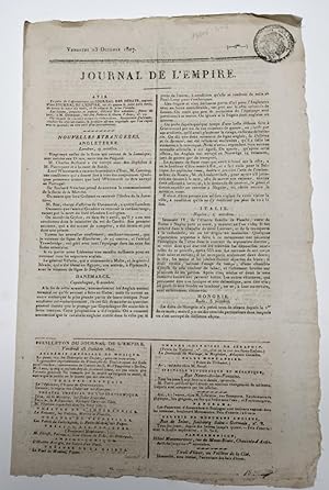 JOURNAL DE L'EMPIRE. 23-10-1807.
