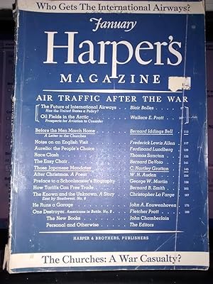 HARPERS MAGAZINE January 1944 No. 1124