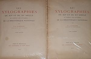 Les XYLOGRAPHIES du XIVe et du XVe siècle au cabinet des estampes de la bibliothèque nationale. (...
