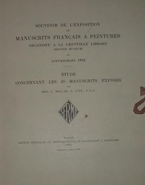 SOUVENIR DE L'EXPOSITION DE MANUSCRITS FRANCAIS A PEINTURES ORGANISEE A LA GRENVILLE LIBRARY , ( ...
