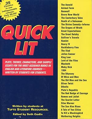 Quick Lit: Plots, Themes, Characters, and Sample Essays for the Most Assigned Books in English an...