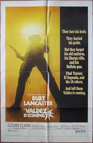 Valdez Is Coming - Original Folded One Sheet Movie Poster (1971)