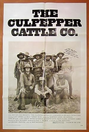 The Culpepper Cattle Co. -Original Folded One Sheet Movie Poster (1972)