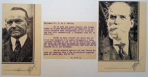 Signed Reproduction of the First Fax Sent by Ranger of President Coolidge