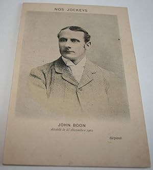 Carte Postale Ancienne - NOS JOCKEYS -JOHN BOON