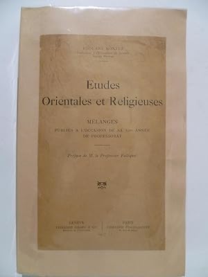 Etudes Orientales et Religieuses.