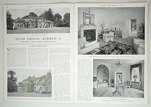 Original Issue of Country Life Magazine Dated April 27th 1945 with a Main Feature on Send Grove i...