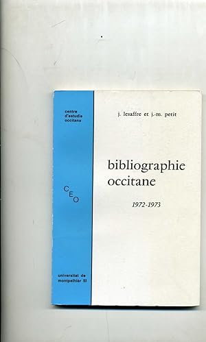 BIBLIOGRAPHIE OCCITANE. 1972-1973.