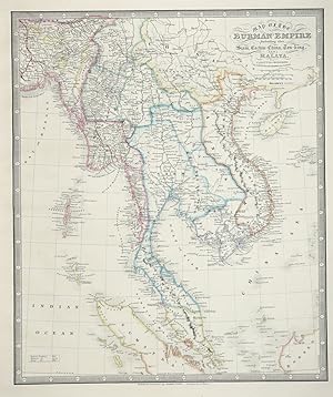 Map of the Burman Empire Including also Siam, Cochin-China, Ton-king and Malay From Calcutta to H...