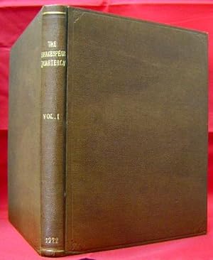The Shakespearean Quarterly, Volume I (Nos. 1, 2, 3, and 4, bound together) 1922