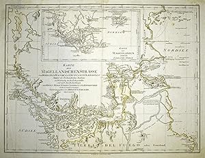 Karte der Magellanischen Strasse von Herrn Don Juan de la Cruz Canoy Olmedillo. und nach den Beob...