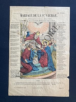 MARIAGE DE LA STE VIERGE IMAGE D'EPINAL