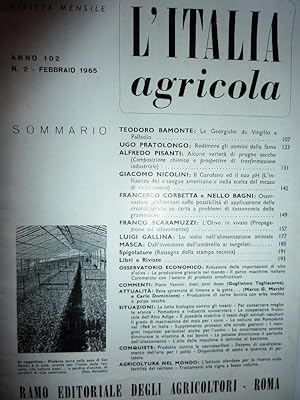 "Rivista Mensile L'ITALIA AGRICOLA, Anno 102 N. 2 Febbraio 1965"