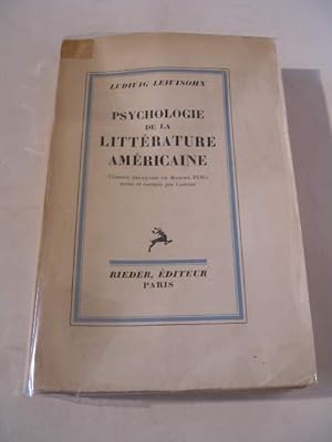 PSYCHOLOGIE DE LA LITTERATURE AMERICAINE