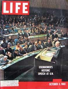Life Magazine October 3, 1960 -- Cover: Eisenhower's Historic Speech at U.N.