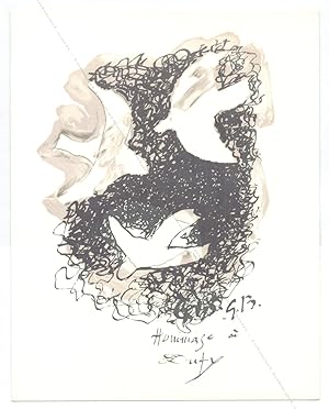Hommage à Dufy (lithographie d'après) / lithograph after Georges BRAQUE.