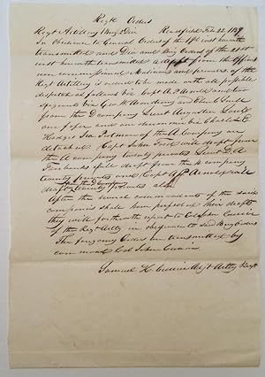 Autographed Document Signed regarding a boundary dispute