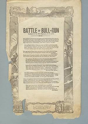 Battle of Bull-Run. Dedicated to the 69th Regiment, N.Y.S.M.