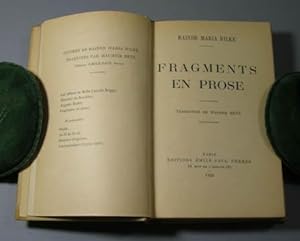 Fragments en prose. Translated by Maurice Betz