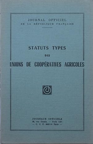 statuts types des unions de cooperatives agricoles
