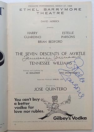 Signed Playbill -- "The Seven Descents of Myrtle"