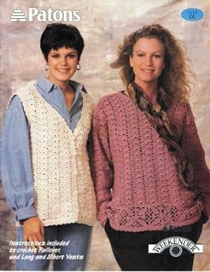 Crochet Pullover and Button Vests