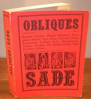 SADE, Revue OBLIQUES no. 12-13