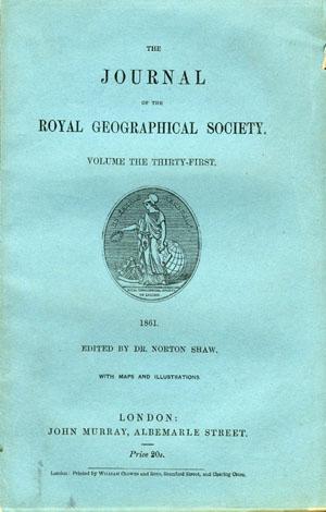 Journal of the Royal Geographical Society Volume 31, 1861