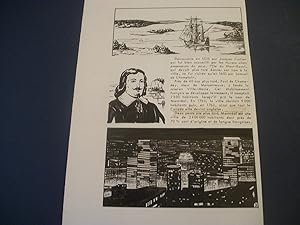 Samuel de Champlain et l'Île du Mont-Royal - Montréal - Québec - Canada - II. - Trois Dessins Ori...