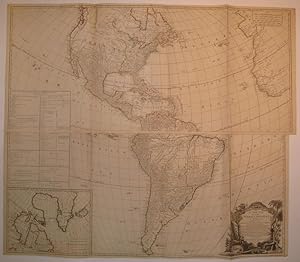 A New Map of the Whole Continent of America, Divided into North and South and West Indies, wherei...