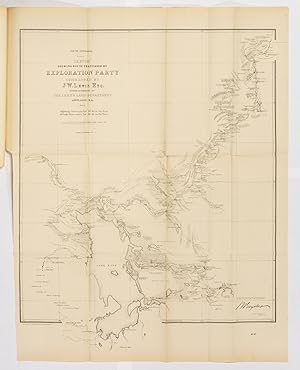 Sketch showing route traversed by Exploration Party commanded by J.W. Lewis Esq. under authority ...