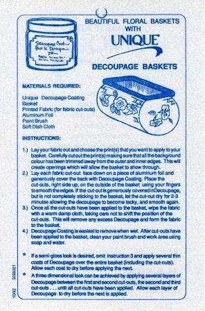 Decoupage Baskets