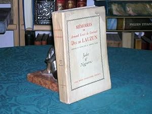 Mémoires de Armand Louis de Gontaut, Duc de Lauzun, Général Biron - Édition originale.