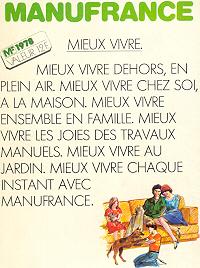 Catalogue Manufrance 1978.