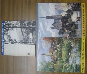 Schlesischer Bildkalender 1960, 1975 und 1983. 3 Monatskalender mit Fotos in Postkartenformat.