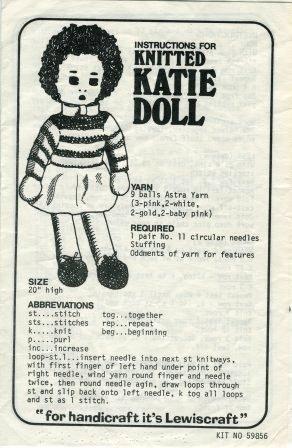 Knitted Katie Doll