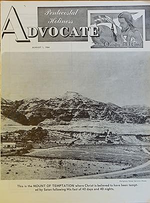 Pentecostal Holiness Advocate - August 1, 1964 (Cover Story - Mount of Temptation)