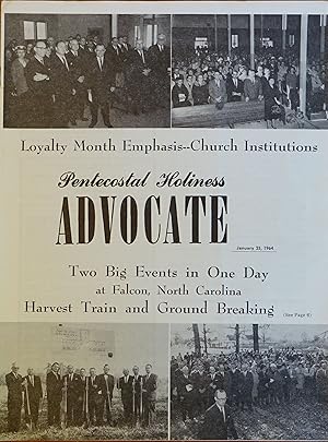 Pentecostal Holiness Advocate - January 25, 1964 ( Cover Story - Loyalty Month Emphasis: Church I...