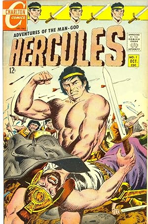 Hercules (Charlton) 5 Silver Age Issues Nos 1-4, 6 (12 cents)