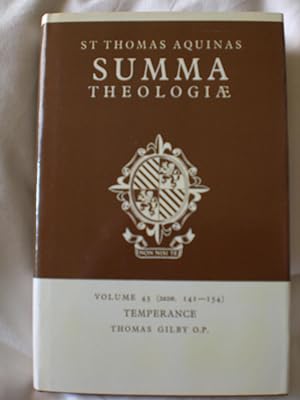 Summa Theologiae: Temperance , volume 43