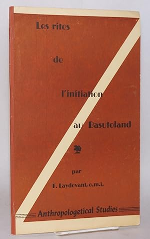 Les rites de l'initiation au Basutoland dans Anthropos, International Review of Ethnology & Lingu...