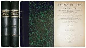 CODES ET LOIS POUR LA FRANCE, L'ALGERIE ET LES COLONIES. 2 vol.