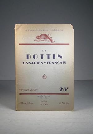 Bottin Canadien-français. Première édition 1934-1935