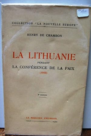 La Lithuanie pendant la conférence de la paix 1919