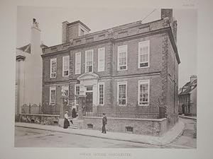 A Photographic Illustration of Swan House in Chichester, Sussex. Published in 1900.