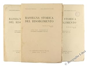 RASSEGNA STORICA DEL RISORGIMENTO. Annata completa 1942 (anno XXIX).: