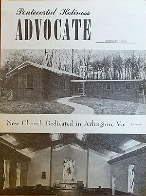 Pentecostal Holiness Advocate - February 1, 1964 (Cover Story - New Church Dedicated in Arlington...