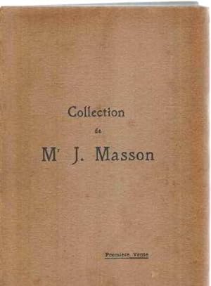 Collection de Mr J. Masson (aquarelles et dessins de l'école francaise du XVIII° siècle)