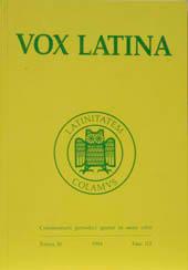 Vox latina, tomus 30 1994 Fasc. 115